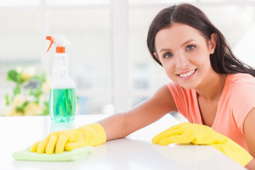 Professional carpet cleaning in Cranford improving a living room floor