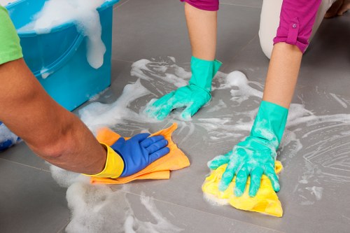 Professional curtain care removing dust and allergens from drapes