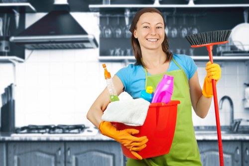 Cranford Carpet Cleaners team beginning a professional carpet cleaning service