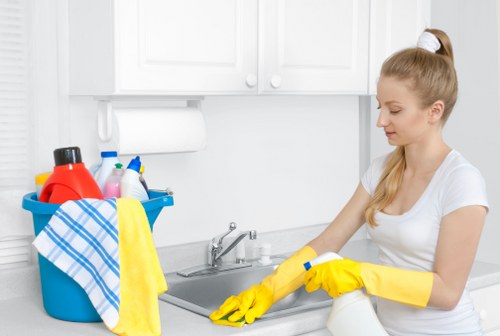 Technician applying enzyme cleaner for pet odour removal